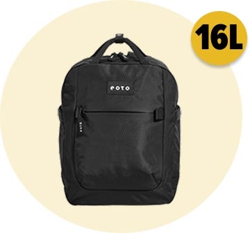 eoto Rucksack Small16, schwarz