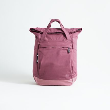 nachhaltiger eoto Rucksack Water Ice:olated in rosa, Frontansicht