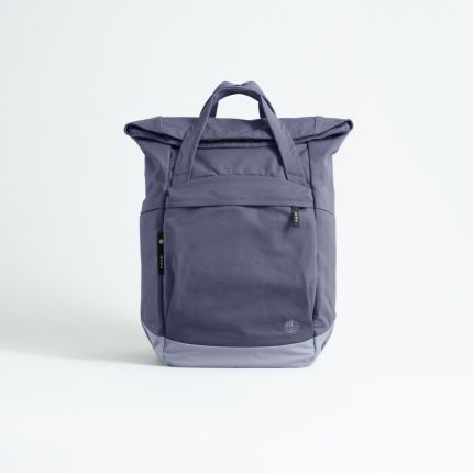 nachhaltiger eoto Rucksack Water Ice:olated in lila / blau, Frontansicht