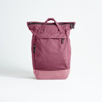 nachhaltiger eoto Rucksack Water All:Waves in rosa, Frontansicht