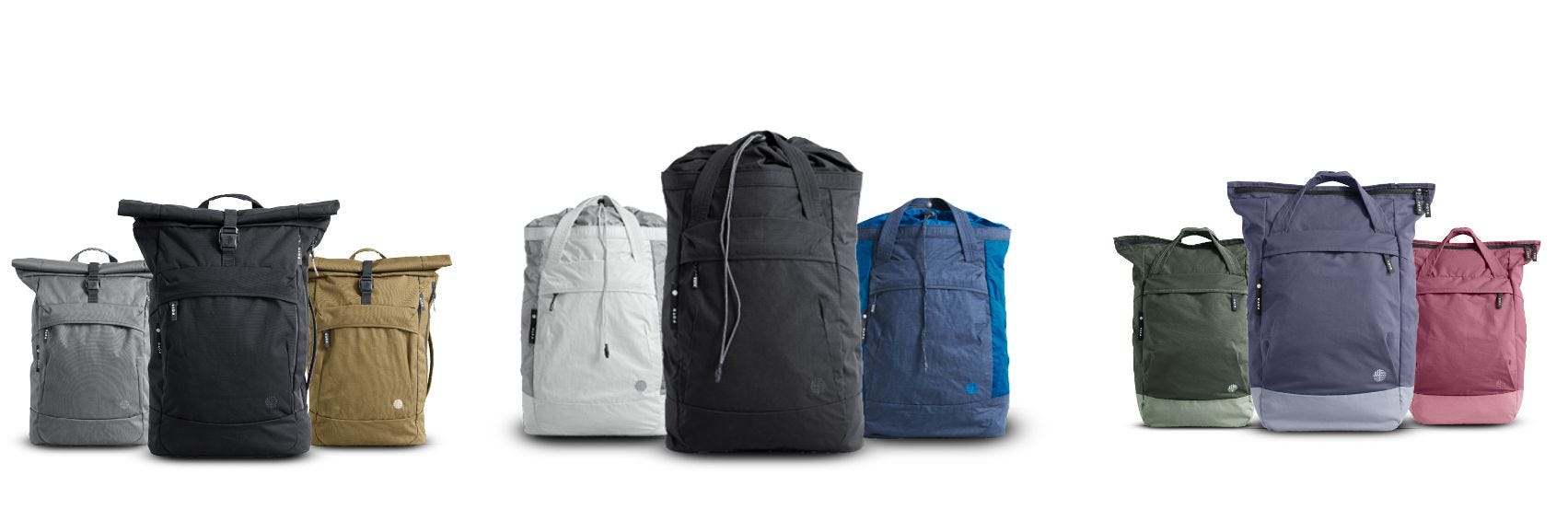 Verschiedene nachhaltige eoto Rucksack-Modelle Verschiedene nachhaltige eoto Rucksack-Modelle